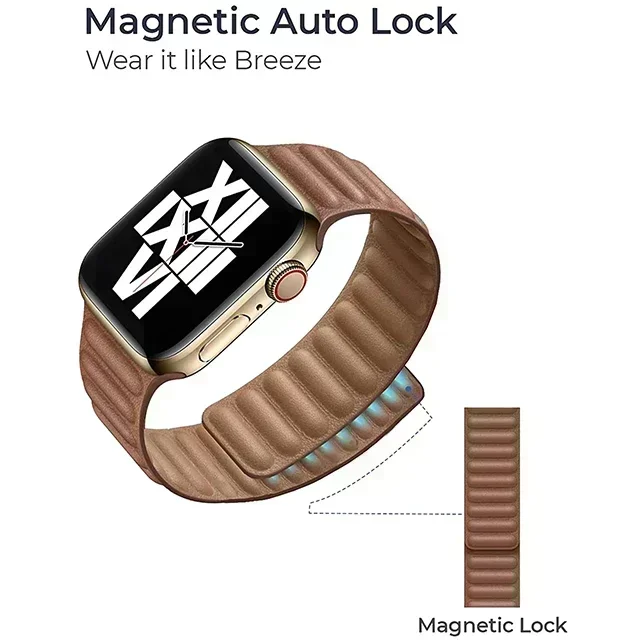 Leather strap For Apple watch band 46mm 45mm 41mm 40mm 49mm 42mm 38mm 45 44 mm correa bracelet iWatch series 10 34 6 SE 78 ultra image 4