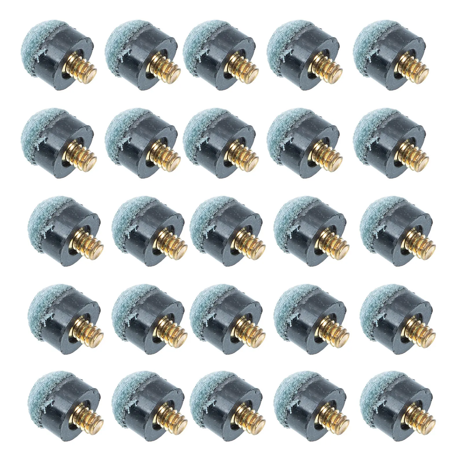 

30Pcs Pool Cue Tips Replacement 10Mm Screw-on Pre-Shaped Soft Billiard Snooker Stick Head for Pool Cue Stick Tips Replacement