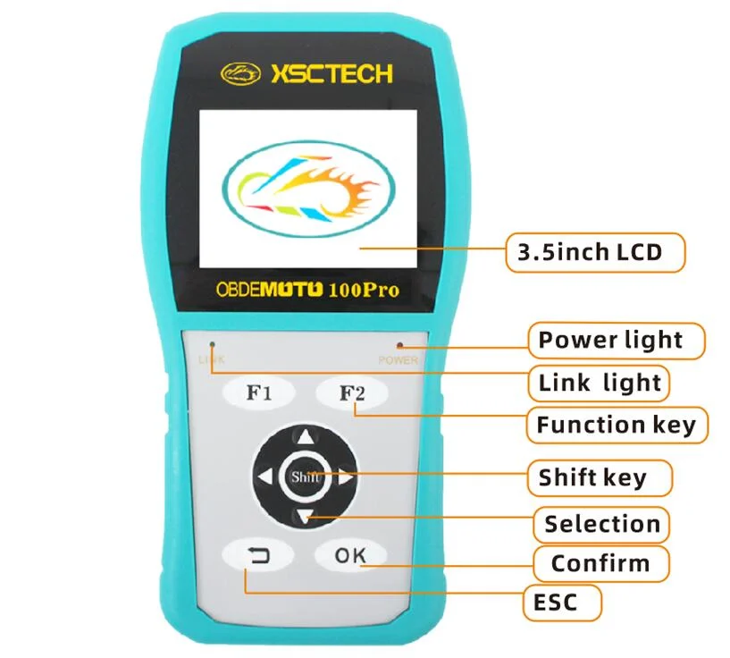 Portable Motorcycle Diagnostic Scanner Tool MST-100Pro ECU Programming Key Programming Diagnostic Scanner Tool