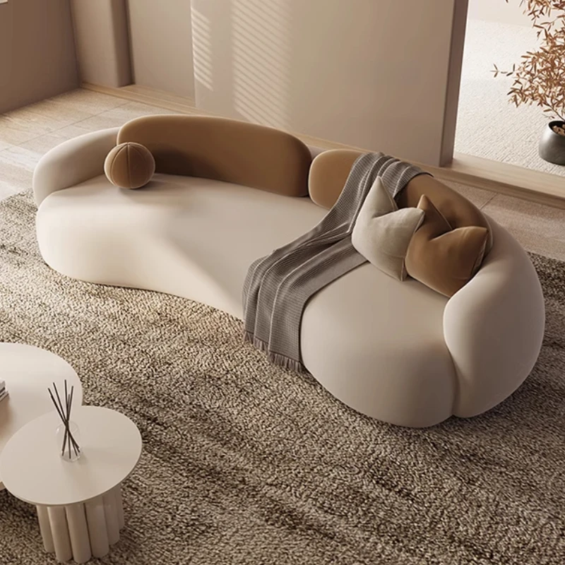 *//*Create Curved Living Room Sofas Lounge Minimalist Relaxing European Living Room Sofas Modern Light Luxury Muebles Furniture