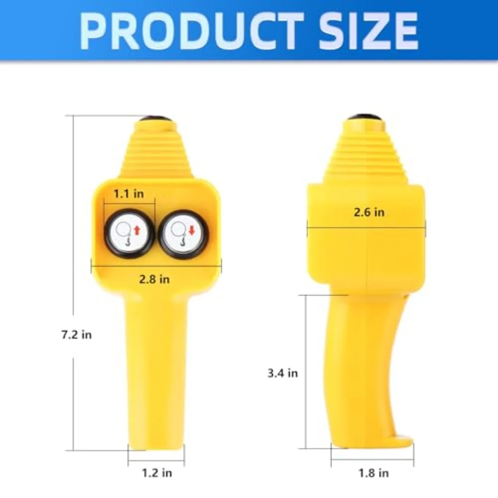 สวิตช์ควบคุมมือสำหรับเครื่องกว้าน 12V สำหรับกว้านขนาด 2000-4500 ปอนด์ ปุ่มกดรีโมทควบคุมการเดินหน้า-ถอยหลัง สำหรับเครื่องยกในรถยนต์และเครื่องมือ