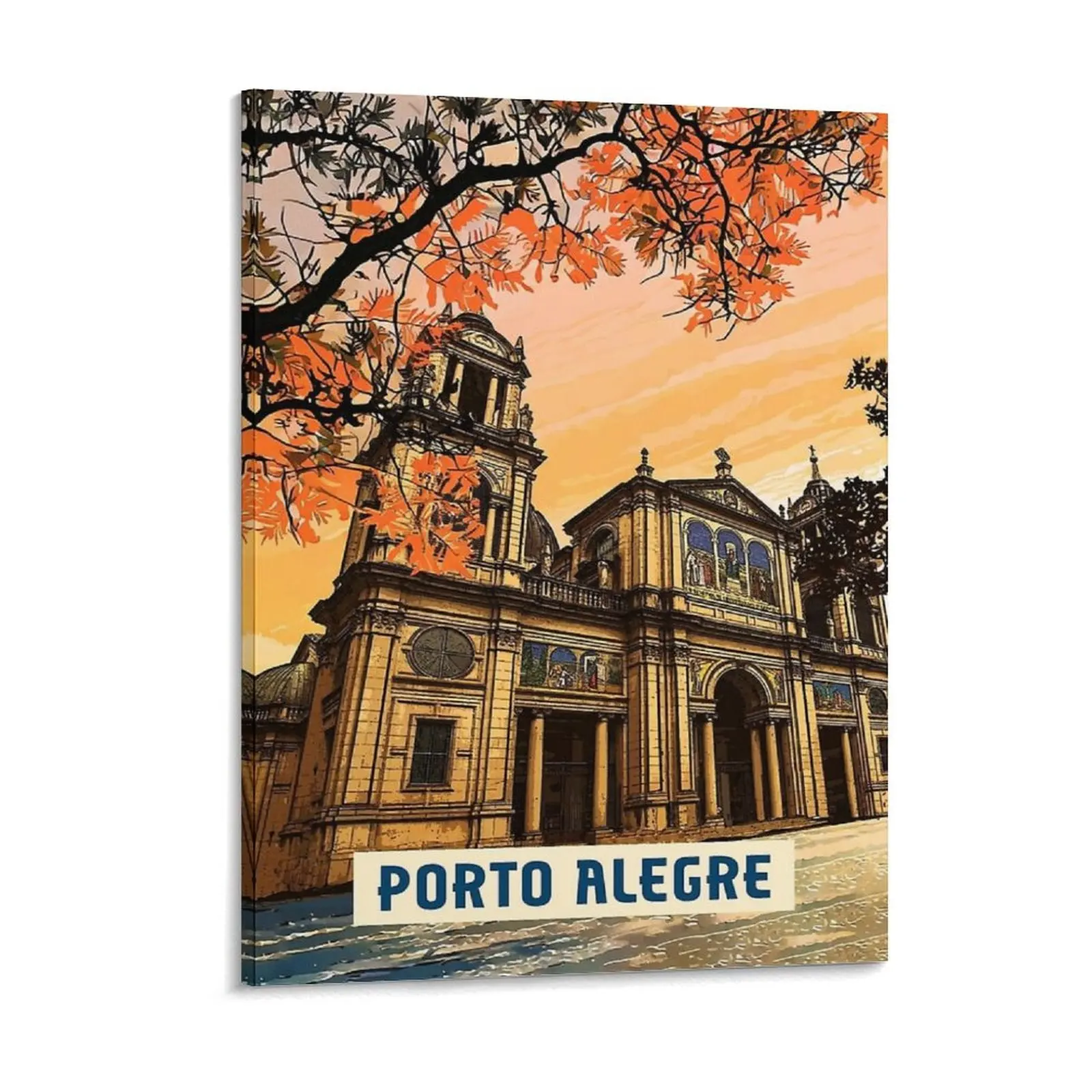 Edinburgh Malmo Dresden  Yerevan Manchester Cincinnati Singapore Porto Alegre Canvas Painting Club Framed Wall Paintings