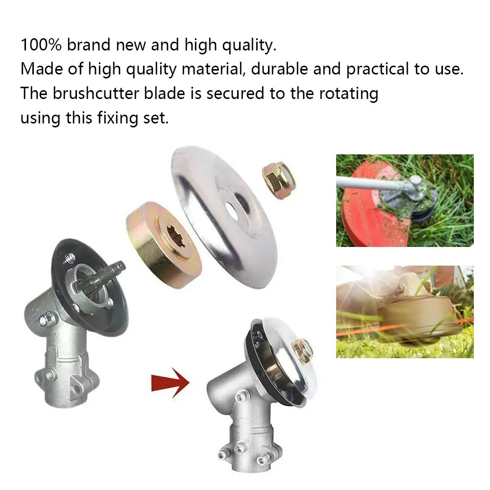 CMCP Lawn Mower Grass Trimmer Head Adapter Nut Fixing Kit Lawnmower Blade for Garden Tools Parts