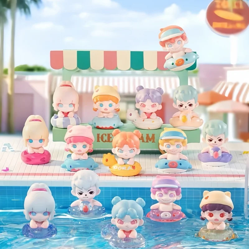Gran oferta, caja ciega de grano bonito de la serie de Fiesta EN LA Piscina genuina, regalo de tercer juego de moda, regalos festivos de la hermana de Dora, juguetes sorpresa bonitos
