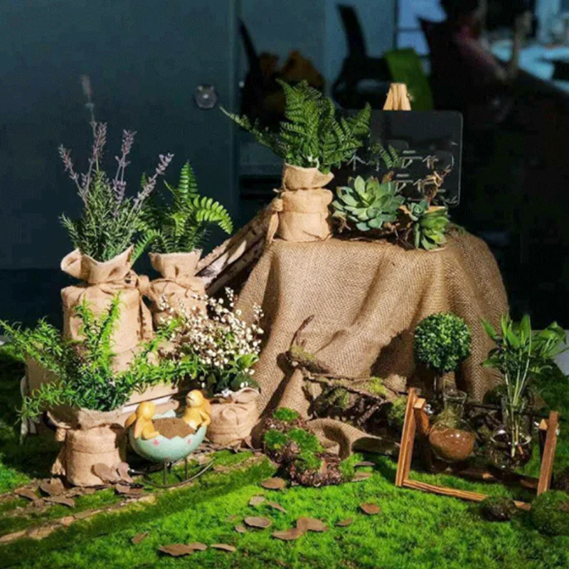 50/100cm 11Styles Artificial Grass Rug Fake Moss Lawn Garden Landscape Turf Roll Festival Wedding Decoration Mat Carpet