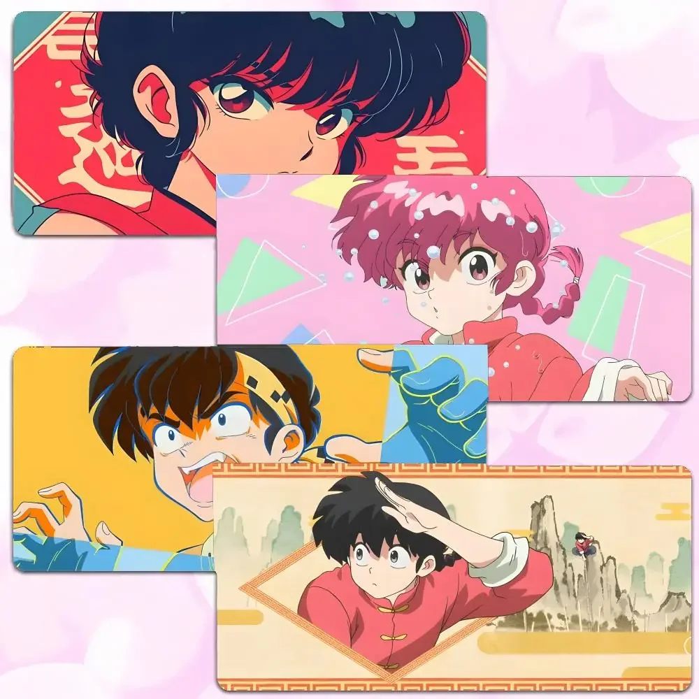 

anime comedy R-Ranma Mouse Pad Thick Lock Edge Gaming Desk Mat Large Size PC Mouse Pad Home decor