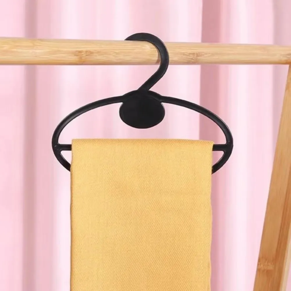 10Pcs Oval Scarf Shawl Tie Holder, Transparent Plastic