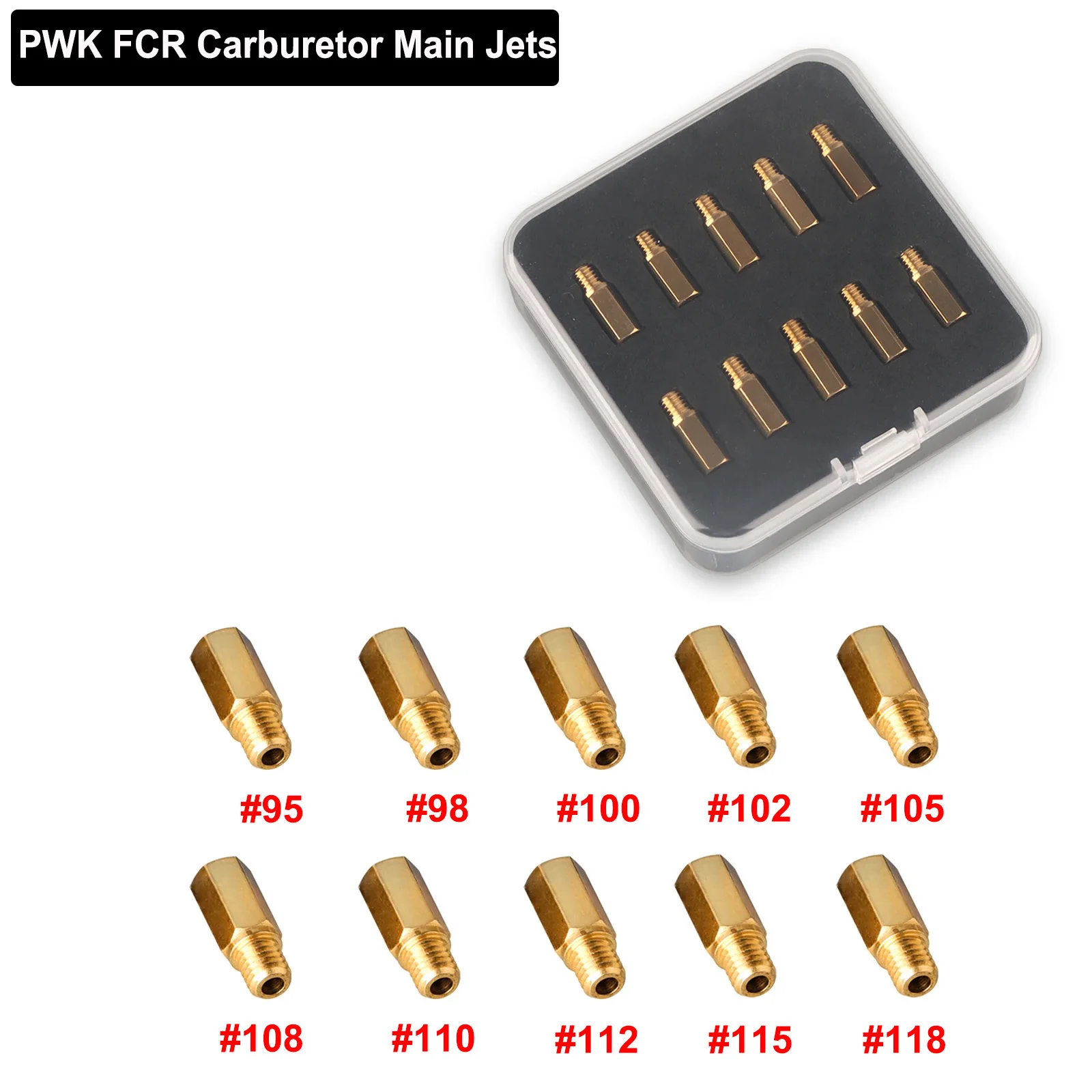 NIBBI 6/10 шт. Карбюратор PWK FCR Карбюраторы Main Jet M5 M6 Набор форсунок для PWK Carb Jet Kit Аксессуары для мотокросса