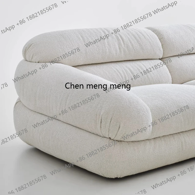 French Vintage Designer Fabric Sofa Living Room Comfort Lounge Modern Nordic Bedroom Home Cozy Casual Relax Reading Apartment