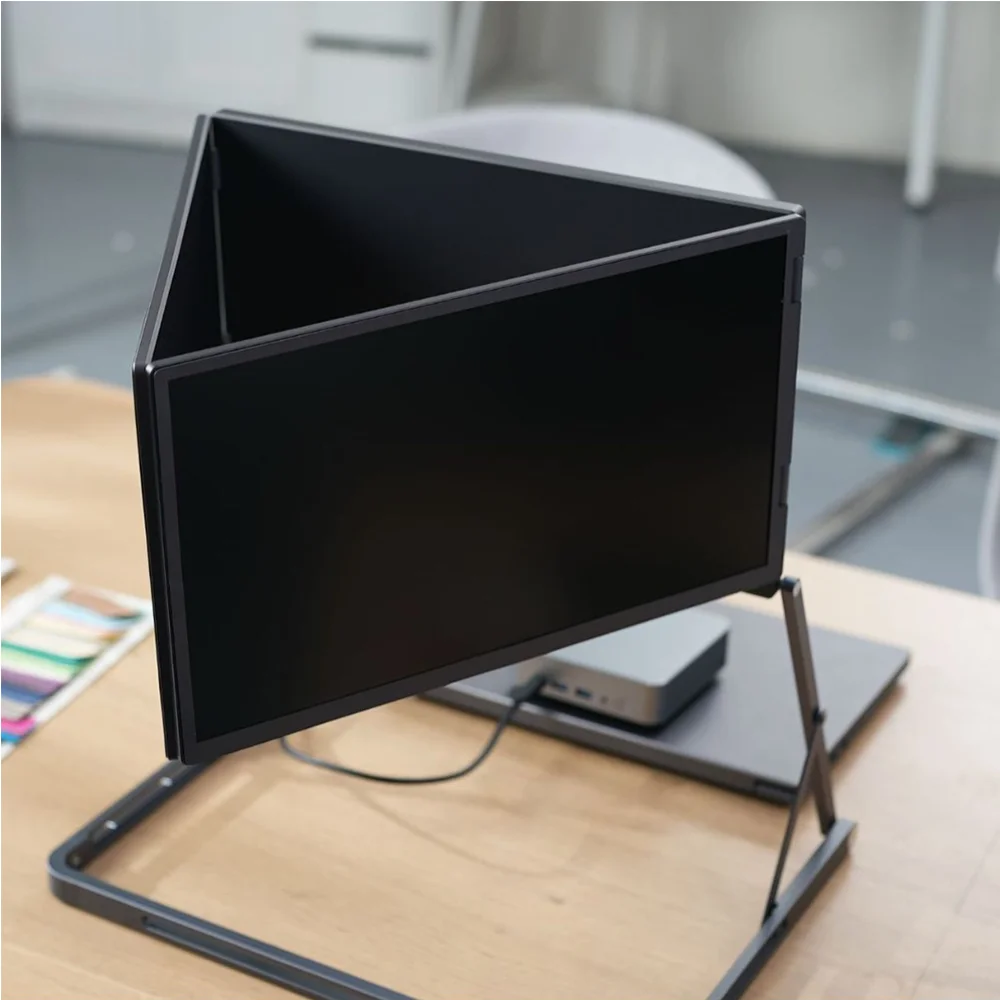 

Triple Screen Mo nitor TriCreate Lite 14 Inch Quad Screen Extender IPS Type-C Connection Foldable Bracket for Laptop Fordable