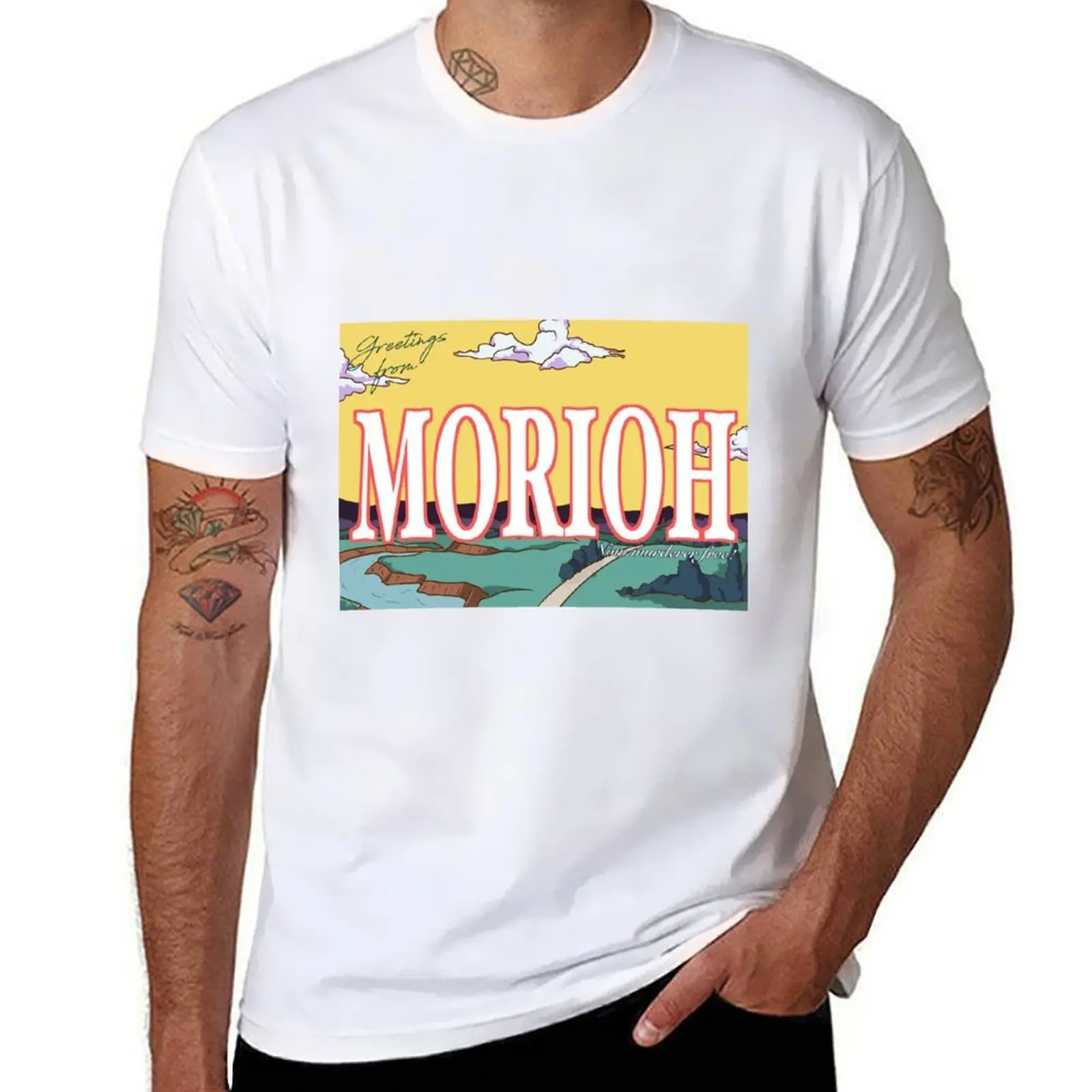 

Greetings from Morioh T-Shirt funny t shirts cotton t shirts for man graphic tees T-Shirt