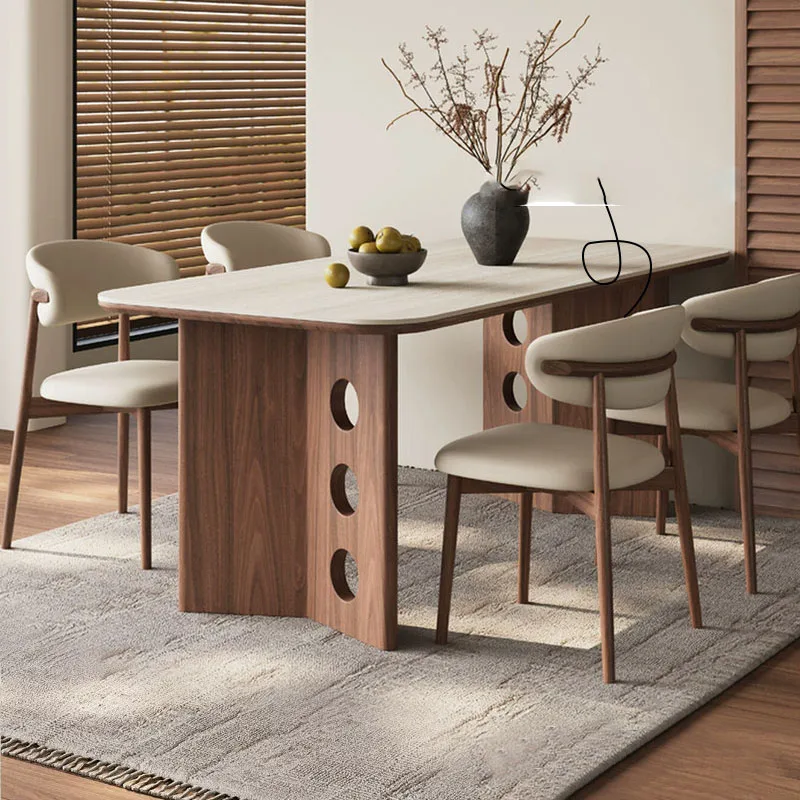 Restaurant High Dining Table Poker Designer Writing Mahjong Luxury Modern Dining Table Living Room Muebles Commercial Furniture