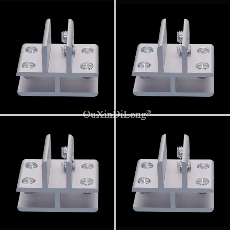 

Brand New 8PCS Aluminum Alloy 3 Ways Glass Clamps Clips T Shape Acrylic Board Frame Glass Fixed Brackets Connectors for 5~12mm