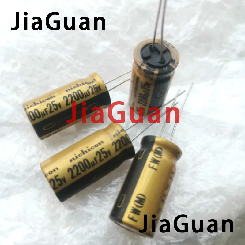 10pcs NEW NICHICON FW 2200UF 25V 12.5X25MM audio 2200UF/25V Electrolytic Capacitor 25V2200uF filter amplifier 25V 2200UF