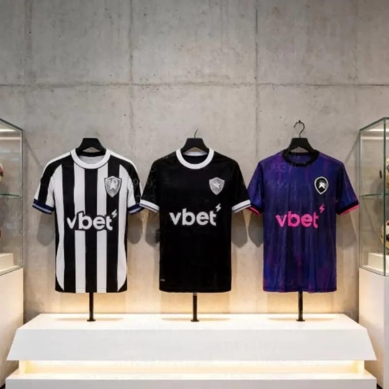 Camisa de Futebol Botafogo Brasil 2026 para Pais e Filhos, Impressão 3D, Esportes ao Ar Livre, Secagem Rápida, Respirável, Camiseta Fina para Família e Crianças
