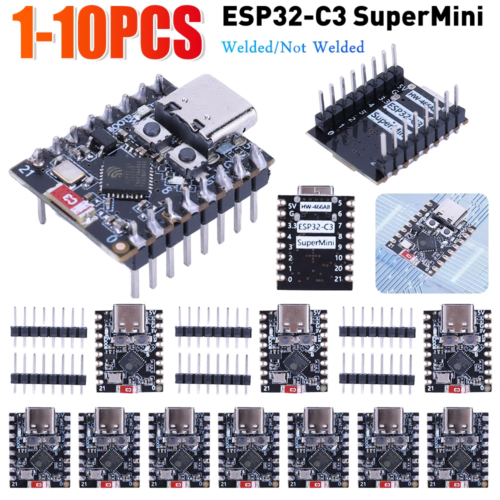 1-10PCS ESP32 C3 SuperMini WiFi Bluetooth-Compatible Board SuperMini Development Board Development Board CORE Board for Arduino