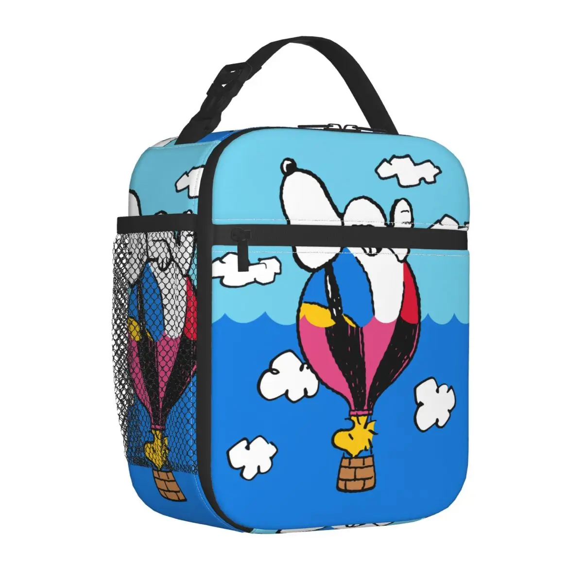 

Snoopy Woodstock Hot Air Balloon Insulated Lunch Bags Cooler Bag Lunch Container High Capacity Tote Lunch Box Girl Boy Picnic