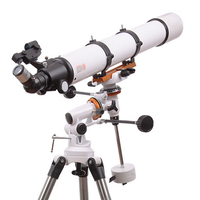 LUXUN F90080M Professional High Magnification 80900 Refractor Astronomical Telescope with Nano EQ Mount Red Illumination