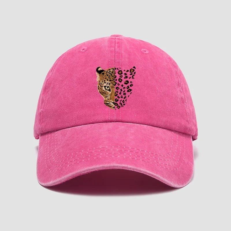 Modische Baseballkappe mit Leopardenmuster - Verstellbares Leopardenmuster-Design, Perfekt für Freizeitausflüge und Sportaktivitäten – Detail 2