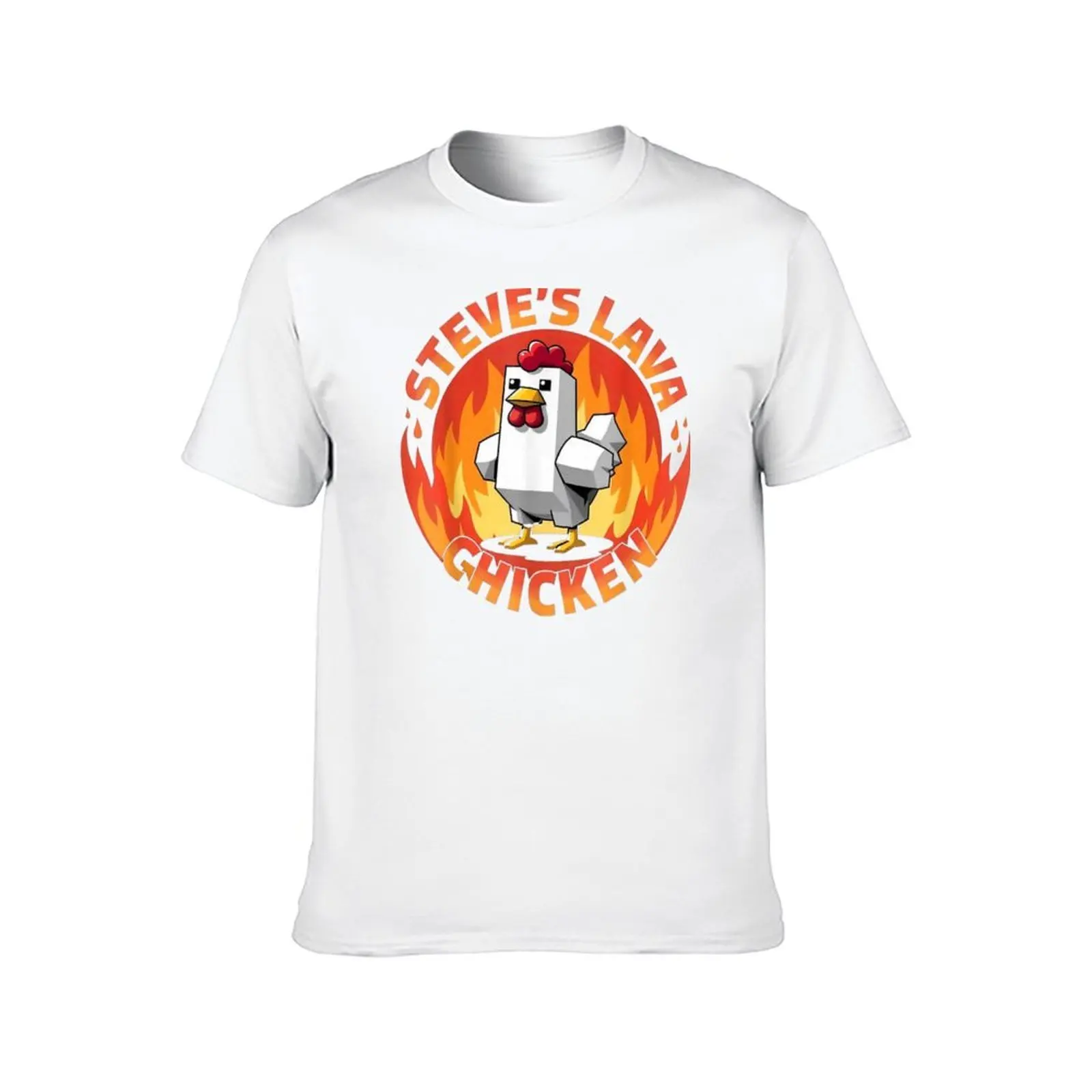 Lava Chicken Miners Meme T-Shirt man t shirts luxury brand t shirts for man slim fit
