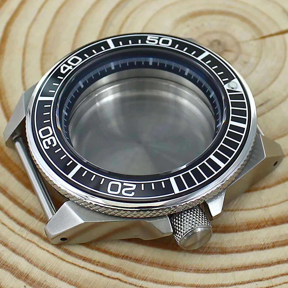 Caja de buceo para reloj de lujo, compatible con movimiento automático 4R35 4R36 NH35 NH36, resistente al agua, de acero inoxidable para la serie PROSPEX King Samurai