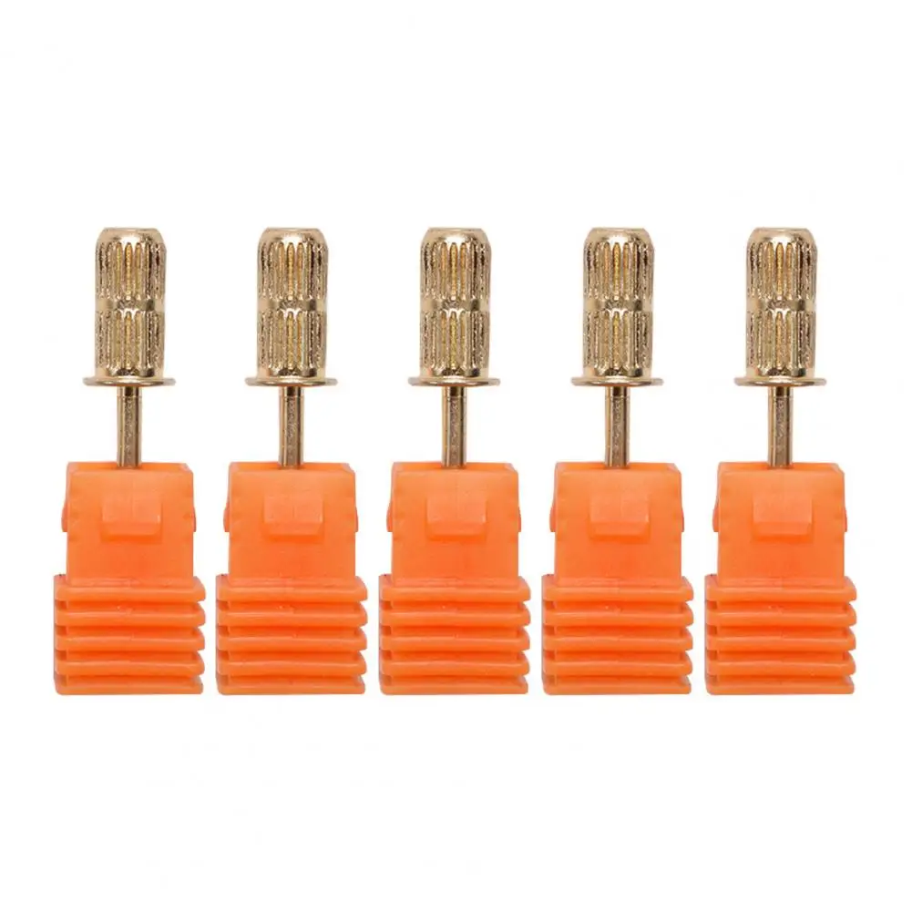 Professional Nail Polishing Head Highly Durable Electric Nail Drill Bits Set 5pcs Manicure Sand Ring Shaft Kit with for Nail