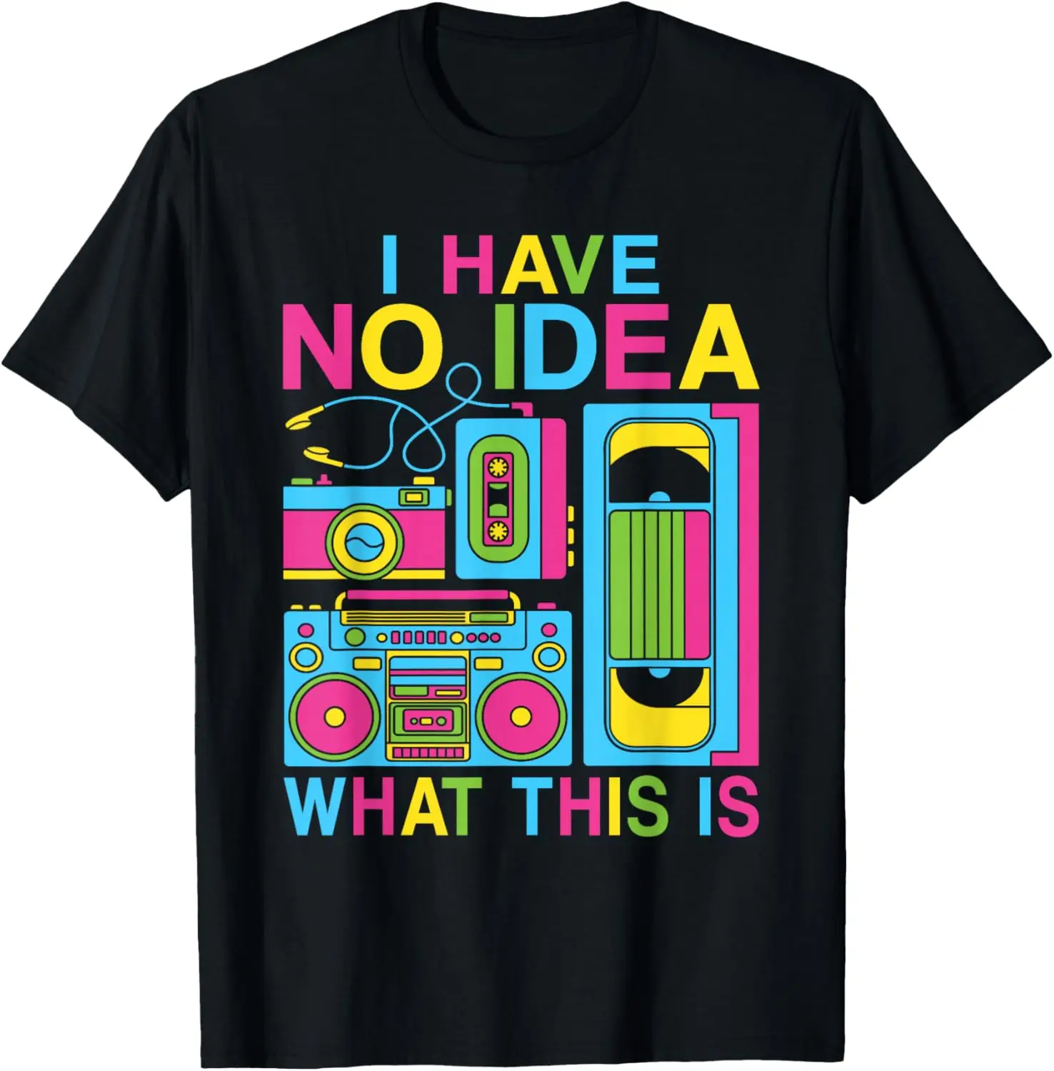 I Have No Idea What This Is 80S 90S Outfit Boys Girls Kids T-Shirt 100% Cotton Trendy Y2K Short-Sleeve Tee – Soft, Quick-Drying,