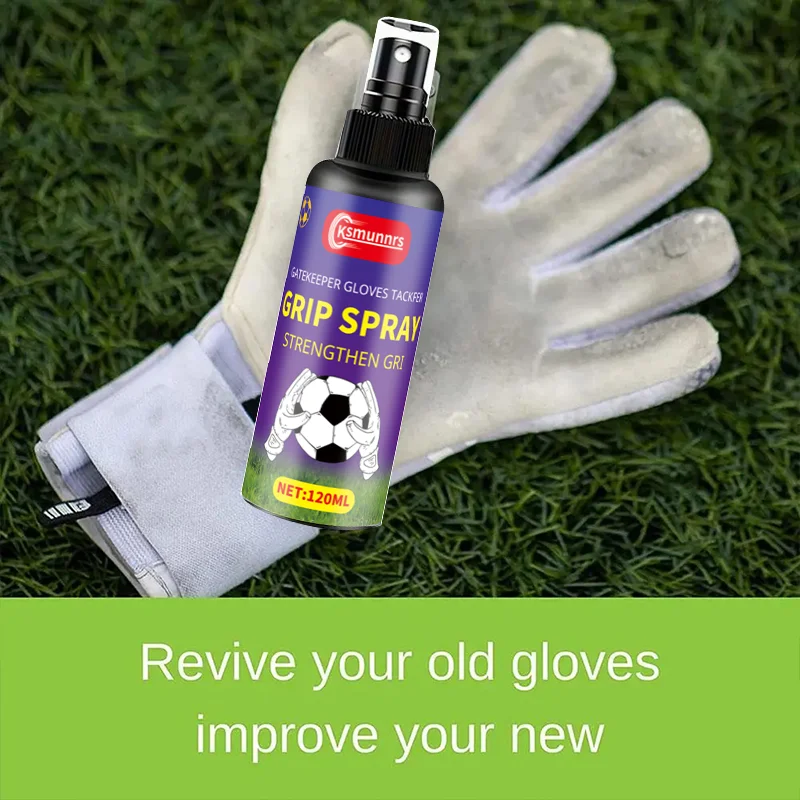 Spray de luva de goleiro de 120ml, spray antiderrapante para esportes – intensificador antiderrapante multiuso para academia, escalada de rocha e levantamento de peso