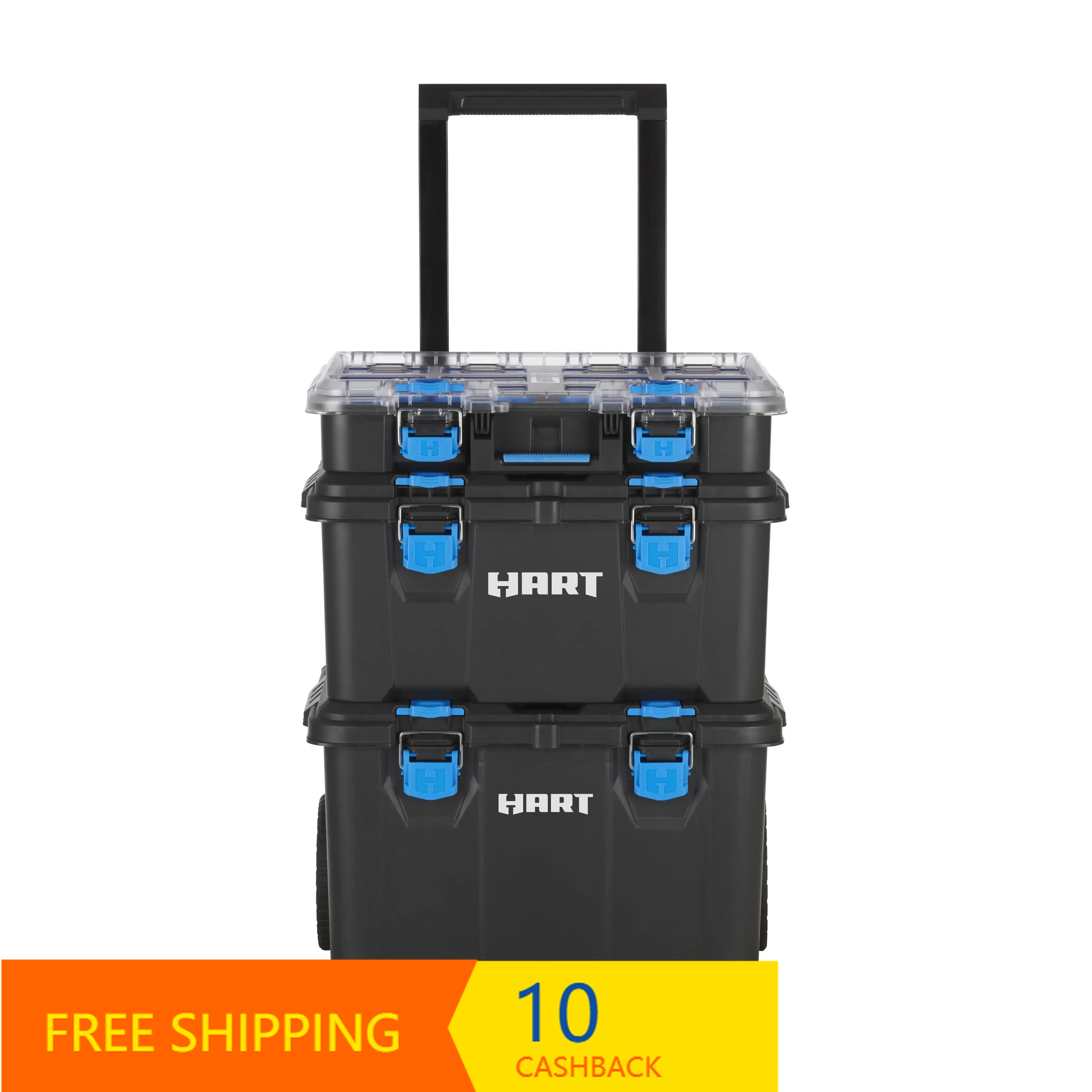 

Stack System, Mobile Tool Storage and Organization, Black & Blue