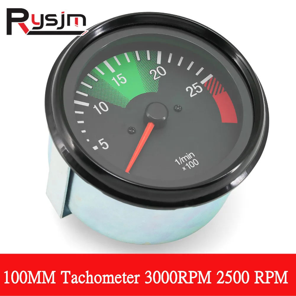 New 100MM Car Truck Auto Tachometer 2500RPM 300RPM 0025426916 0015424016 Customized 24V Heavy Truck Gauge RPM Gauge For Mercedes