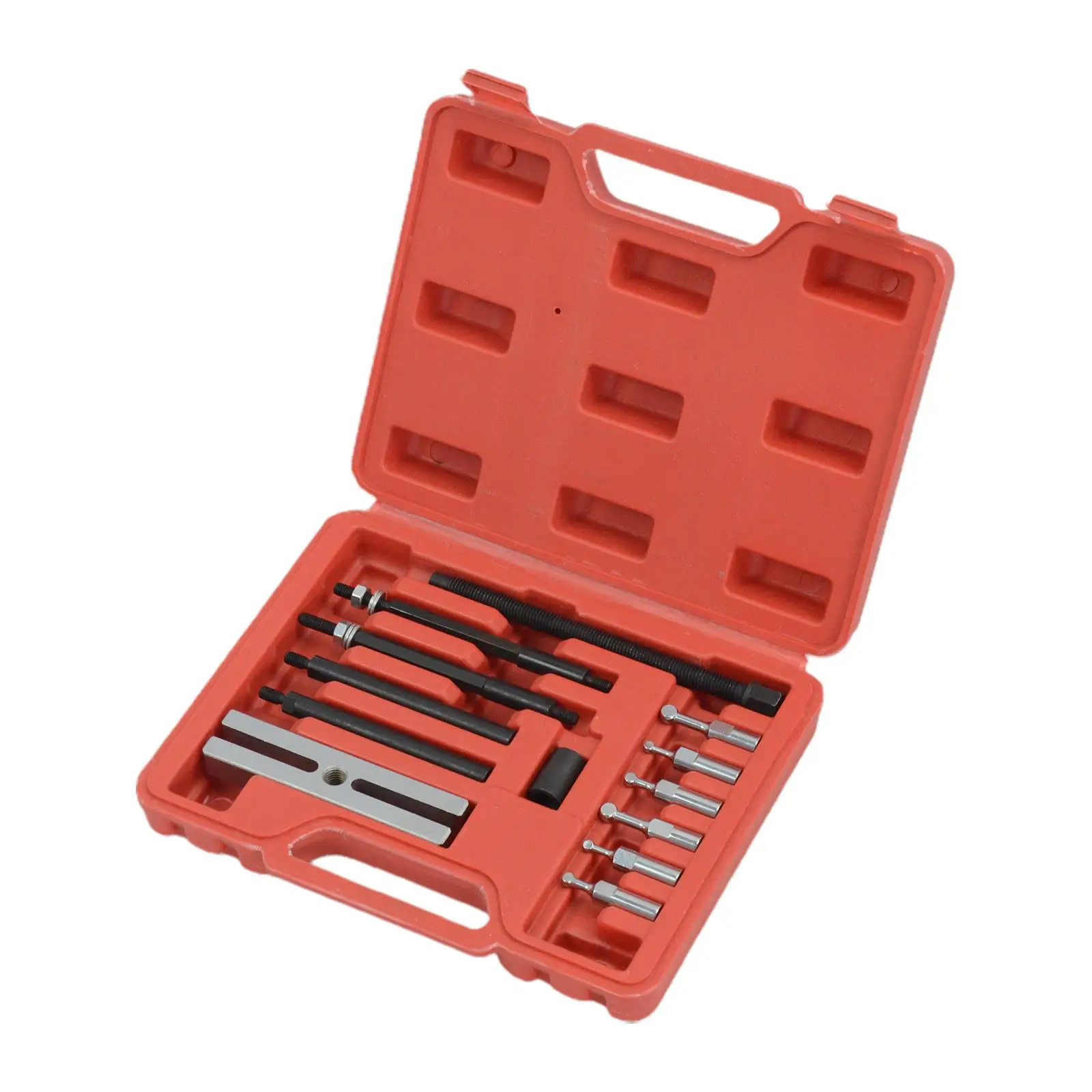 13 Pieces Bearing Puller Set Carbon Steel Portable with Case Bearing Disassembly Puller Bearing Splitter Wheel Hub Puller Tool