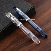 New Style Majohn C4 Eyedropper Big Size Fountain Pen EF/F/M Nib Transparent Acrylic Writing Ink Pen for Office Business School