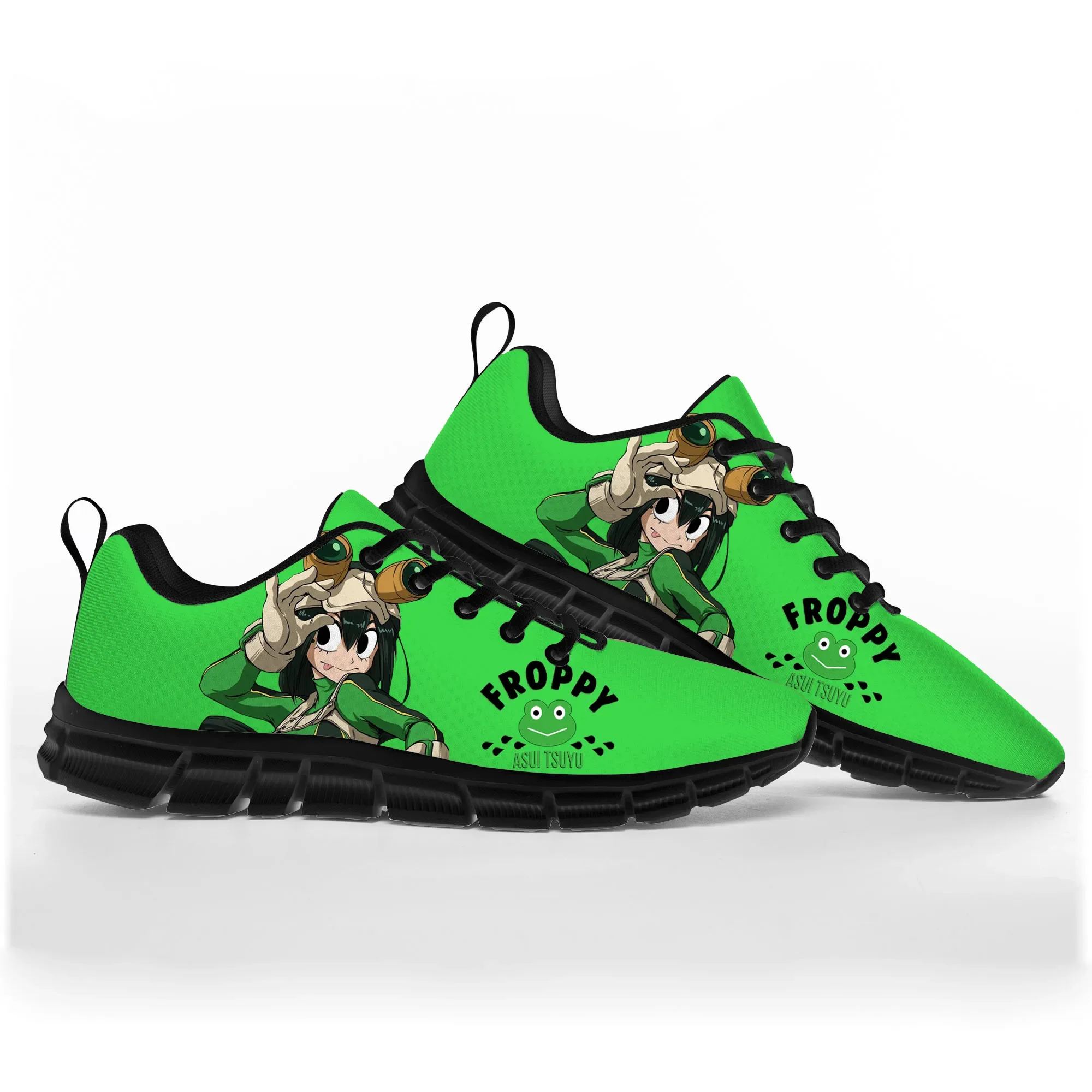 

Asui Tsuyu My Hero Academia Sports Shoes Mens Womens Teenager Kids Children Sneakers Casual Custom High Quality Couple Shoes