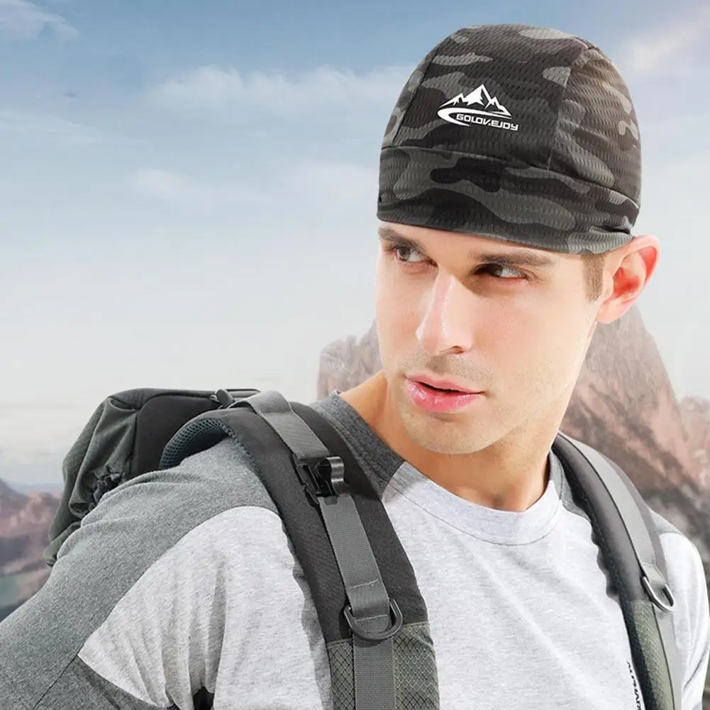 Summer Cooling Cycling Caps Sunscreen Quick Drying Helmet Liner Sweat Wicking Cycling Running Motorcycle Hat Fits for Men view 4