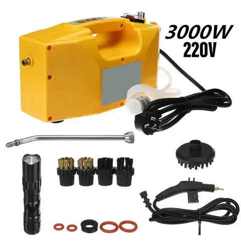 3000W 220V Professional Steam Cleaner Handheld Steam Generator High Pressure Cleaning Machine for Household Kitchen