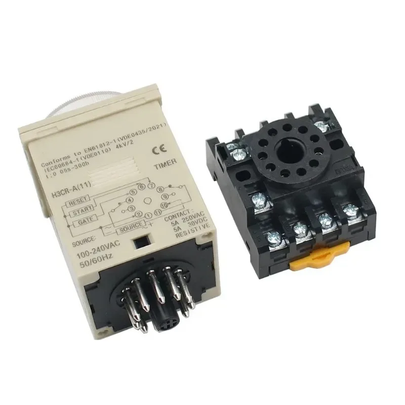 H3CR-A 11 pin AC 100-240V time relay H3CR series12VD 24VDC  100-240VAC  24-220VAC-DC  timer