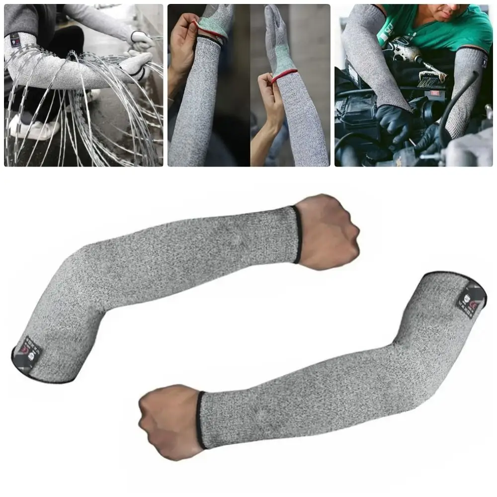 1Pcs/1Pair New Level 5 Anti-cut Arm Sleeve Cutting Resistant Breathable Safety Sleeves Bracers Protector Household Guard Gloves