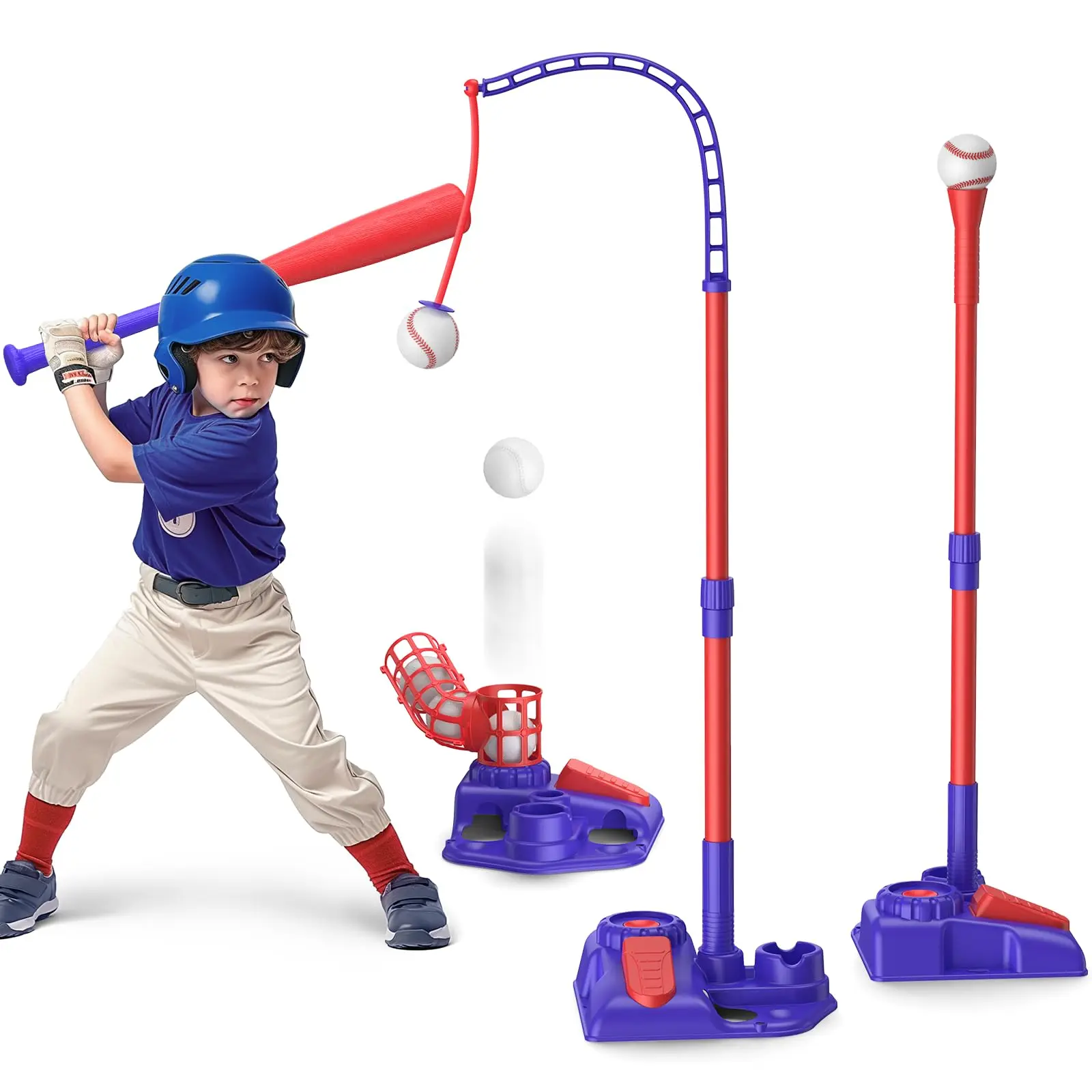 Children's Baseball Launcher Training Set Children Baseball Machine Parent-Child Interaction Outdoor Sports Training Baseball Ma