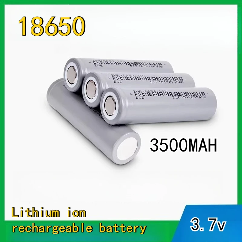 

18650 3500MAh Ternary Lithium Battery 3.7V Large Capacity Power Cell Portable Projector Sweeping Machine Drone Battery Pack