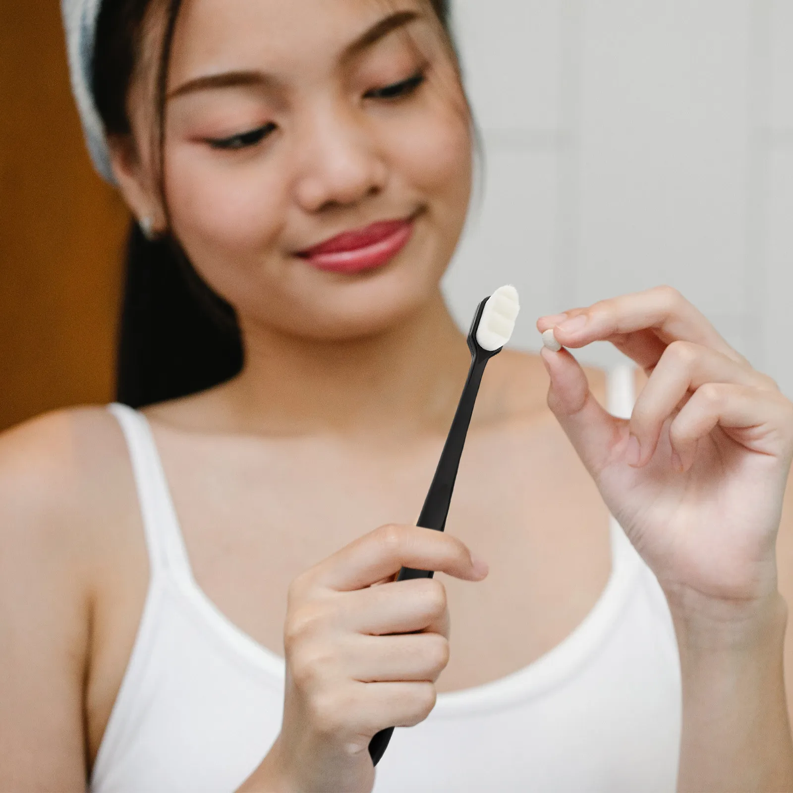 4Pcs Wave Soft Hair Toothbrush Lightweight Oral Cleaning Tool Suitable for Postpartum Pueral Maternal Use Teeth Cleaning