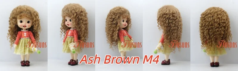 D28002 Extremely Longe Curly Monghanjuc Mohair BJD Wigs 6-7' 7-8' 8-9' 9-10' 1/6 1/4 1/3 YOSD MSD SD DOD QBaby Blythes Hair