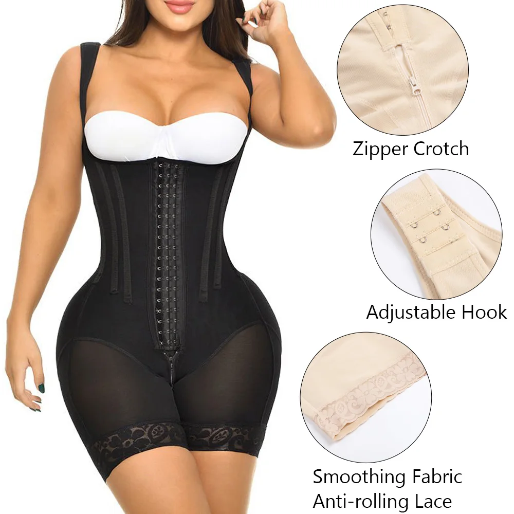 Fajas Colombiana Girdle Full Body Shaper Waist Trainer Butt Lifter Shapewear Postpartum Corset Flat Belly Thigh Slimmer