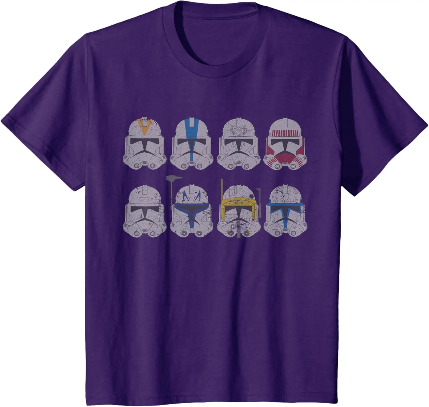 MINISO Star Wars Clone Wars Clone Troopers Helmets T-Shirt