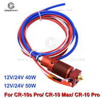 Upgraded CR-10S Pro Extruder Hotend End Kit,For CR-10 Pro/CR-10 Max 3D Printer,MK8 Hot End Kit,Aluminum Heating Block Hotend Kit