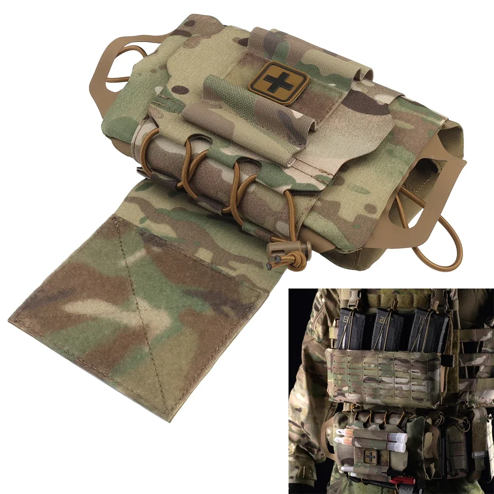 Tactical Militar Pouch Rapid Deployment Medical IFAK Kits Fit Airsoft Hunting Vest Emergency Survival Bag Outdoor Camping Gear