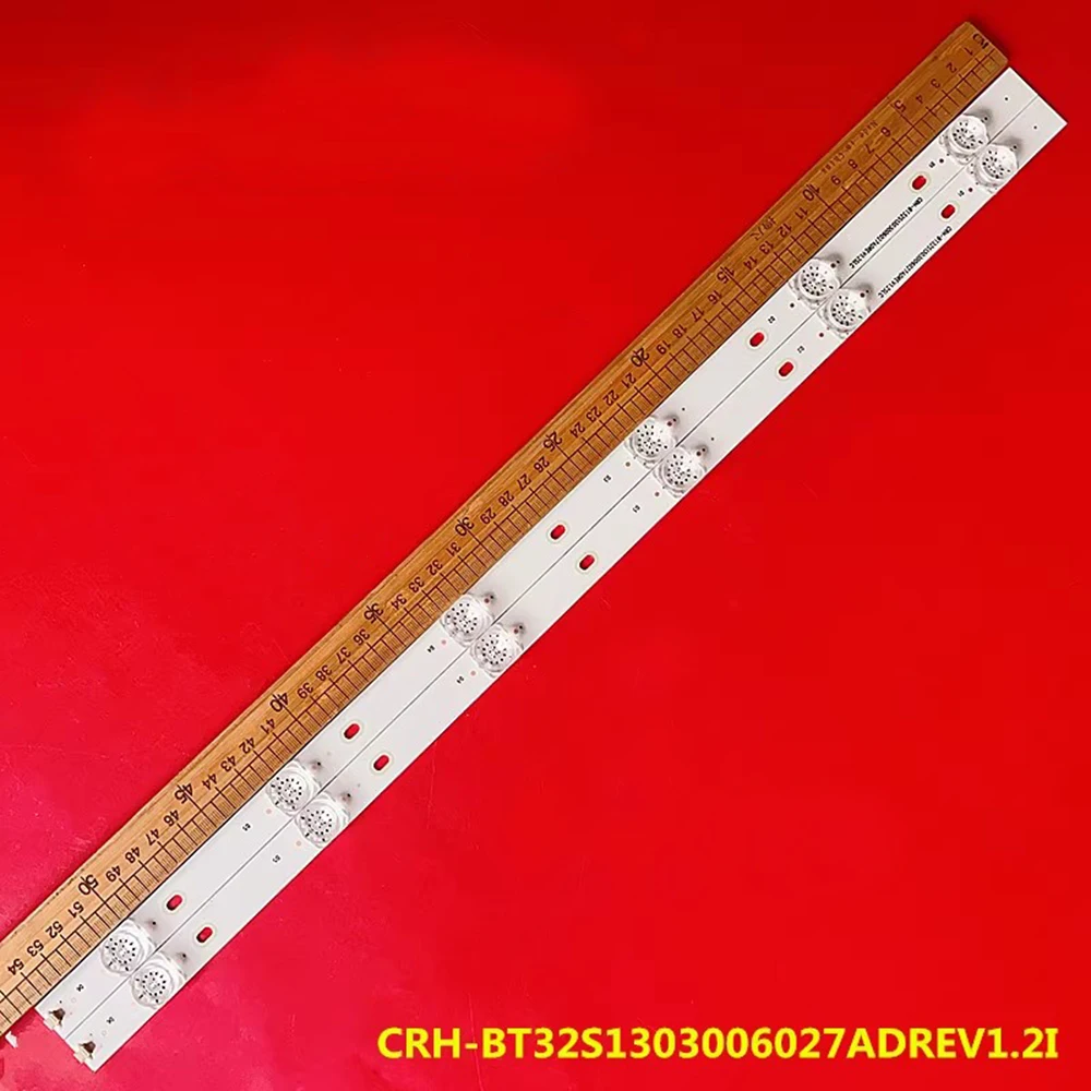 

4/18PCS For Hisense led light strip 32A5605 CRH-BT32S1303006027ADREV1.2I LCD TV backlight 6 lights 3V 55cm