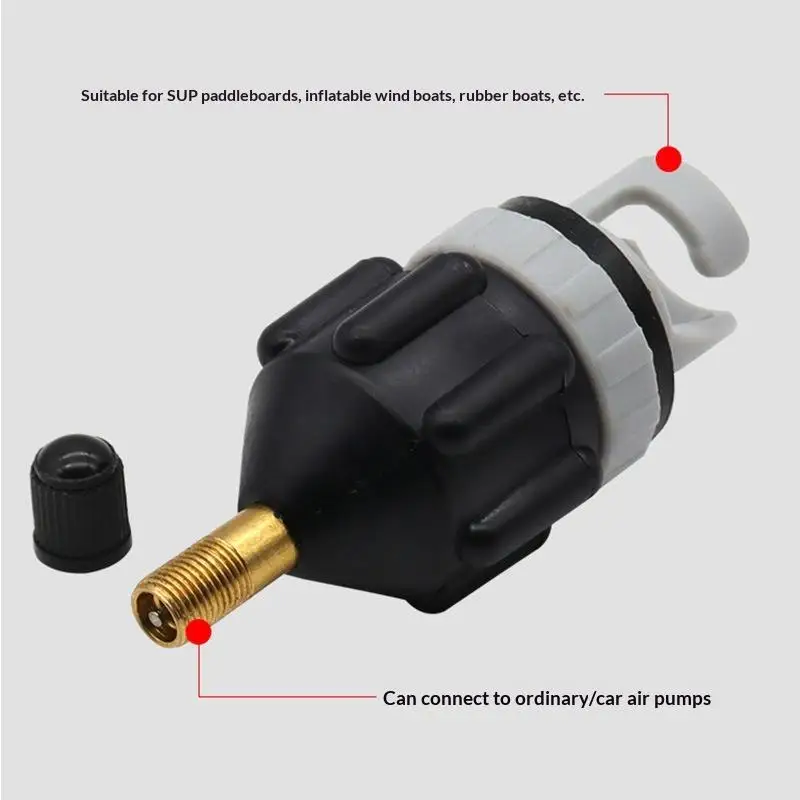 1Pcs Premium Air Adapter Inflatable Boat SUP Pump Adapter Quickly Inflation & Strong Sealing Paddleboard & Kayak Accessories