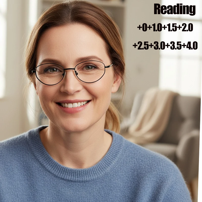 Neue literarische Lesebrille für Damen, modische, ultraleichte, elegante Lesebrille für Menschen mittleren Alters und ältere Menschen 9218