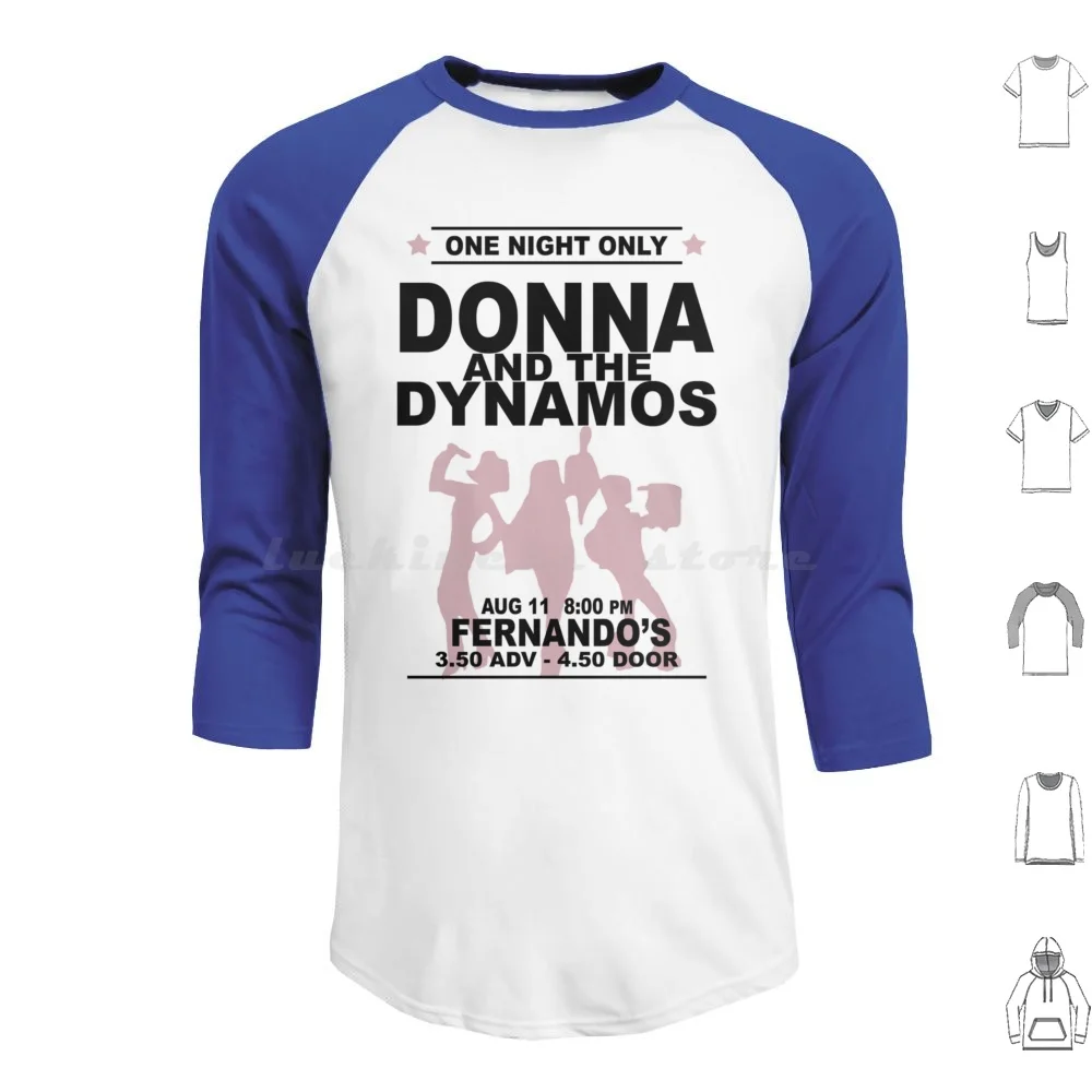 Donna And The Dynamos ( 4 ) Hoodie cotton Long Sleeve Mia Meryl Streep Mia 2 Musical Donna And The Dynamos Mia Here We