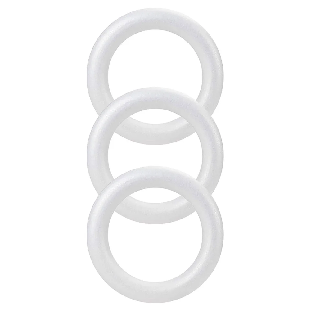 3 Pcs Ring Foam Solid Party Foams Models Poly Dragon Round for Craft Wreaths Crafts